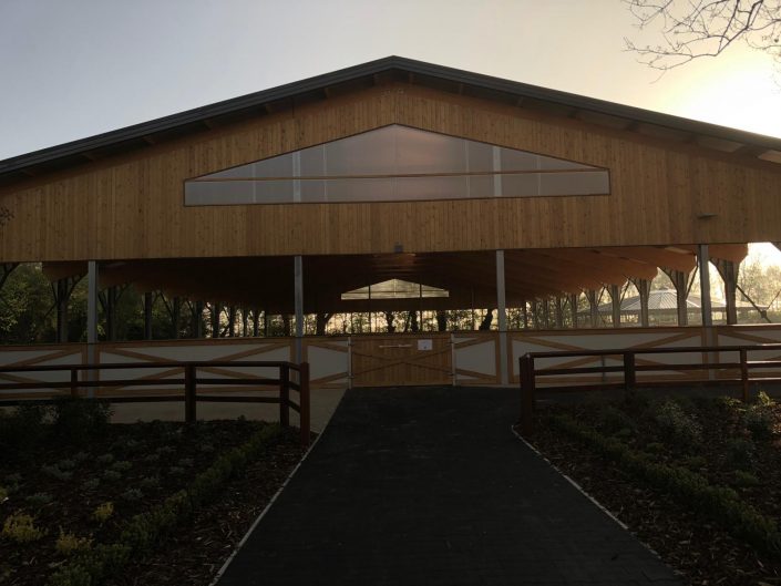 Indoor covered Equine arenas