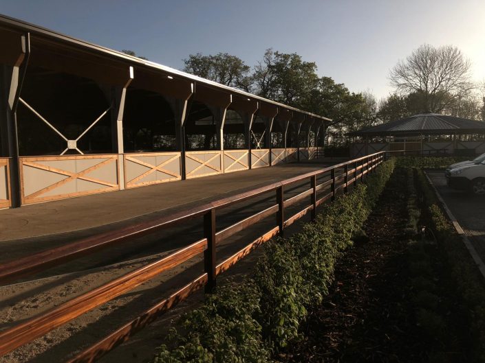 Indoor covered Equine arenas